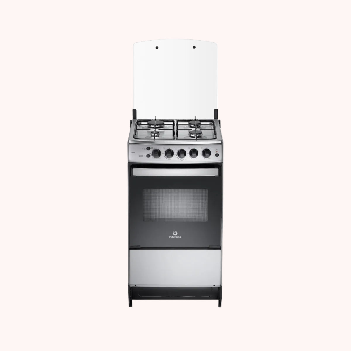 Estufa Cádiz Spazio Plus 20"  4 Puestos y horno /  CADIZ SPAZIO PLUS CROMA C20