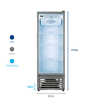 VITRINA VFV - 400 BLANCO COL 321 L GRIS VFV-400 BLANCO COL