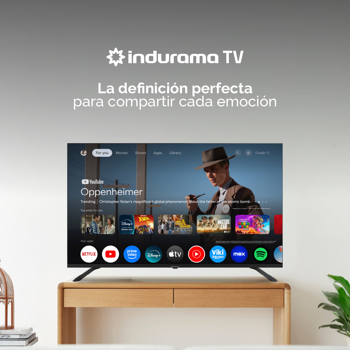 Televisor Indurama 65" Pulgadas TVQLED IND-65UQE11