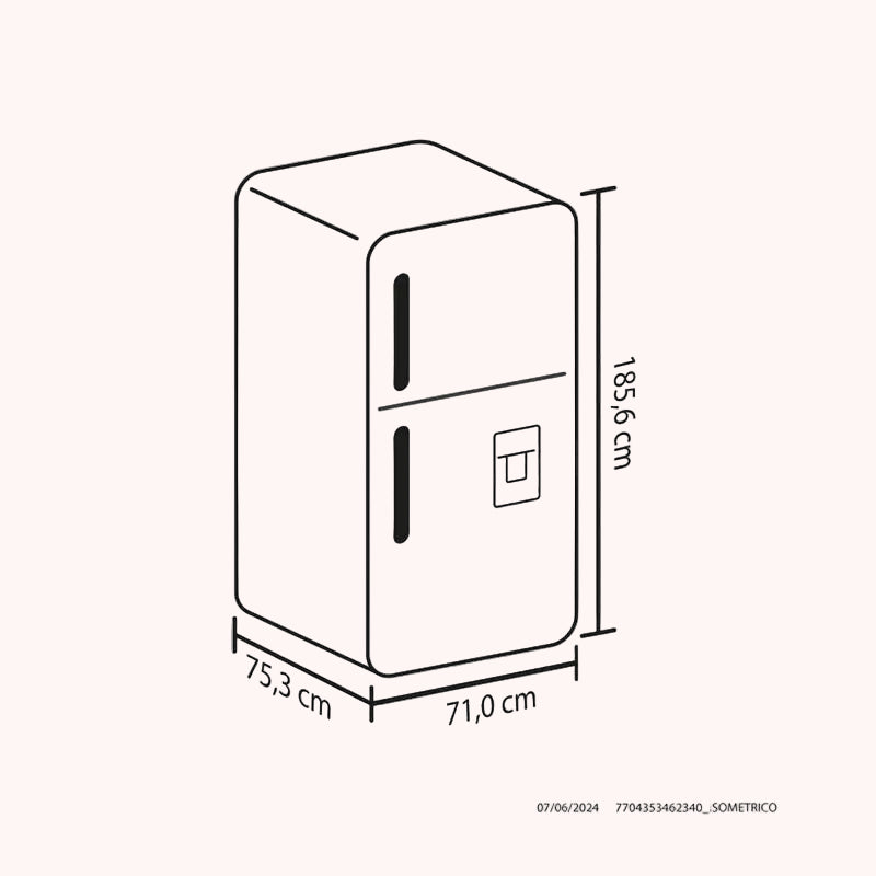 Nevera Haceb No Frost 448 Litros Inverter Manija Externa Inox / NEV ALC 448 SE PD ME INOX INV