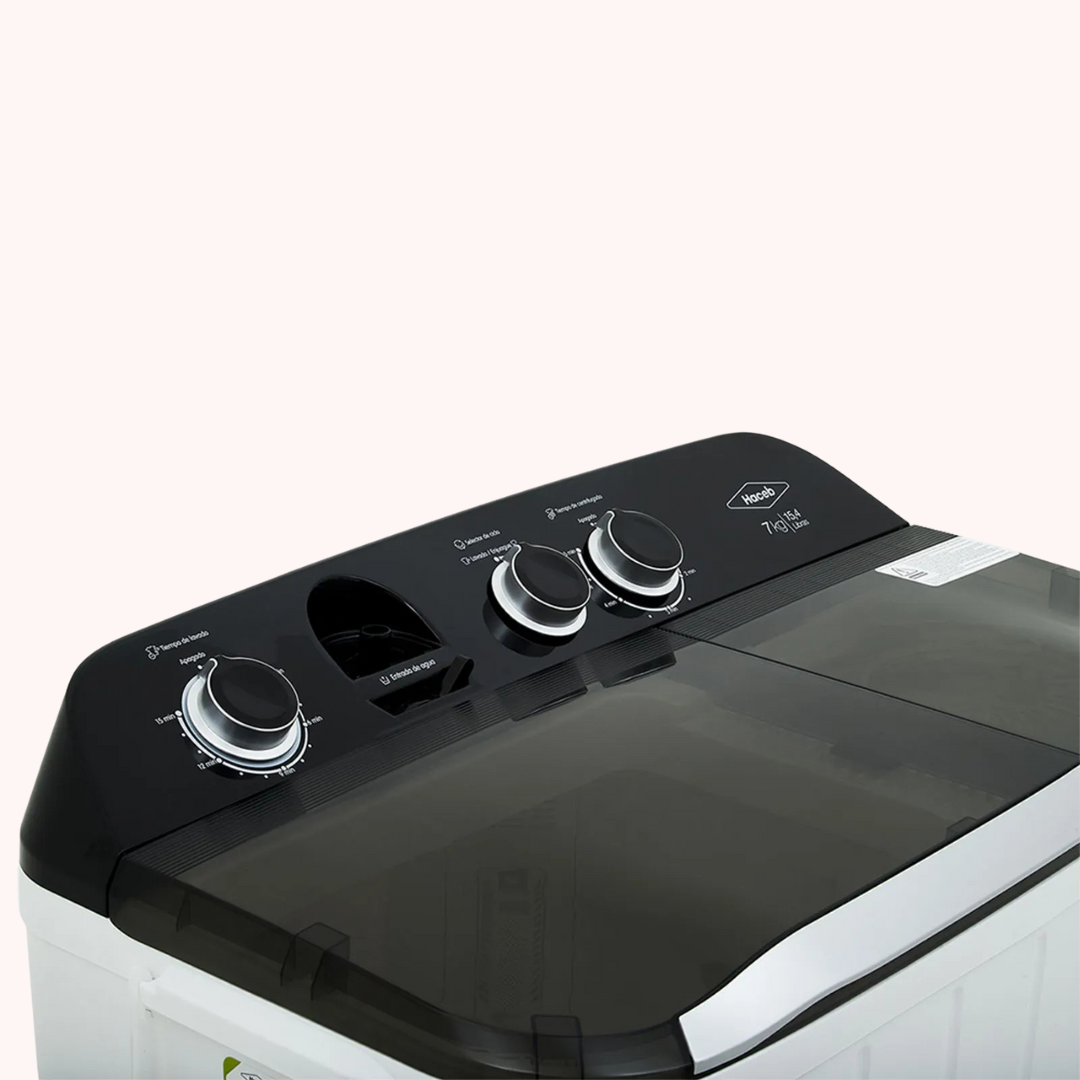 Lavadora Haceb Semiautomática de 7 KG Blanca - LAV 7 KG SA BL