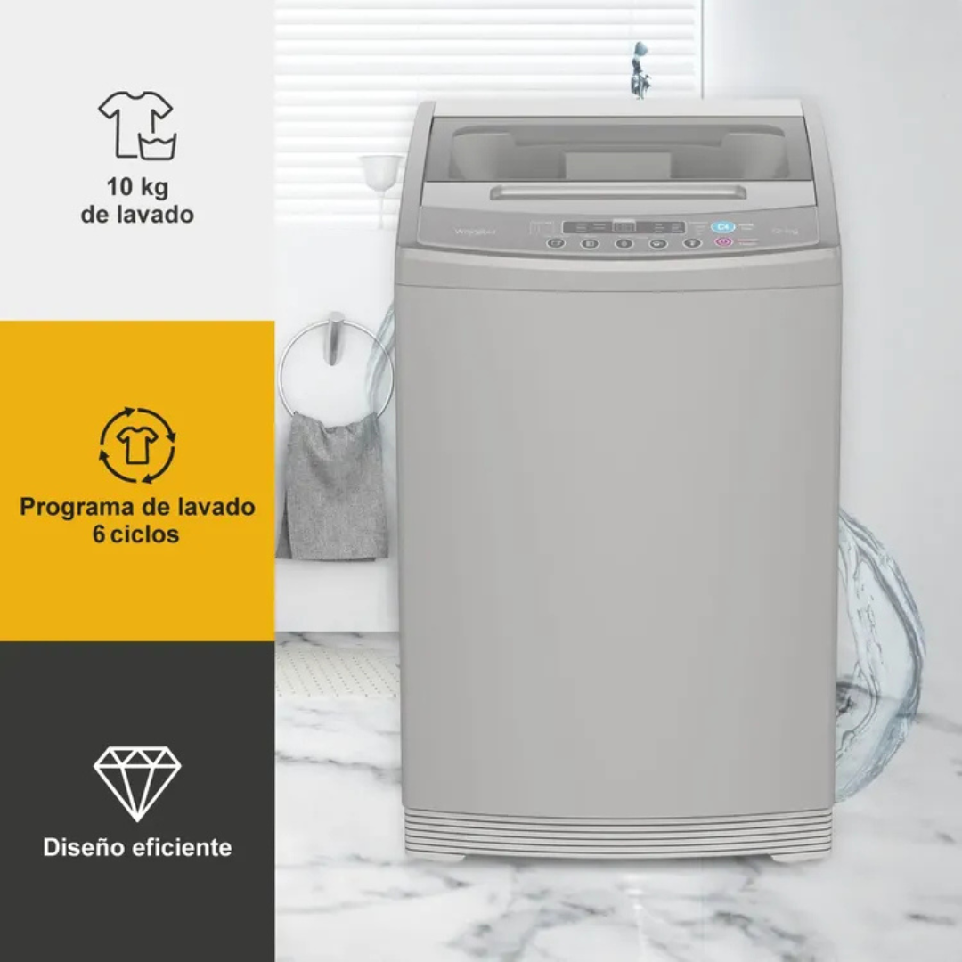 Lavadora WHIRLPOOL Carga Superior 10 Kilogramos - WWI10ASHLS