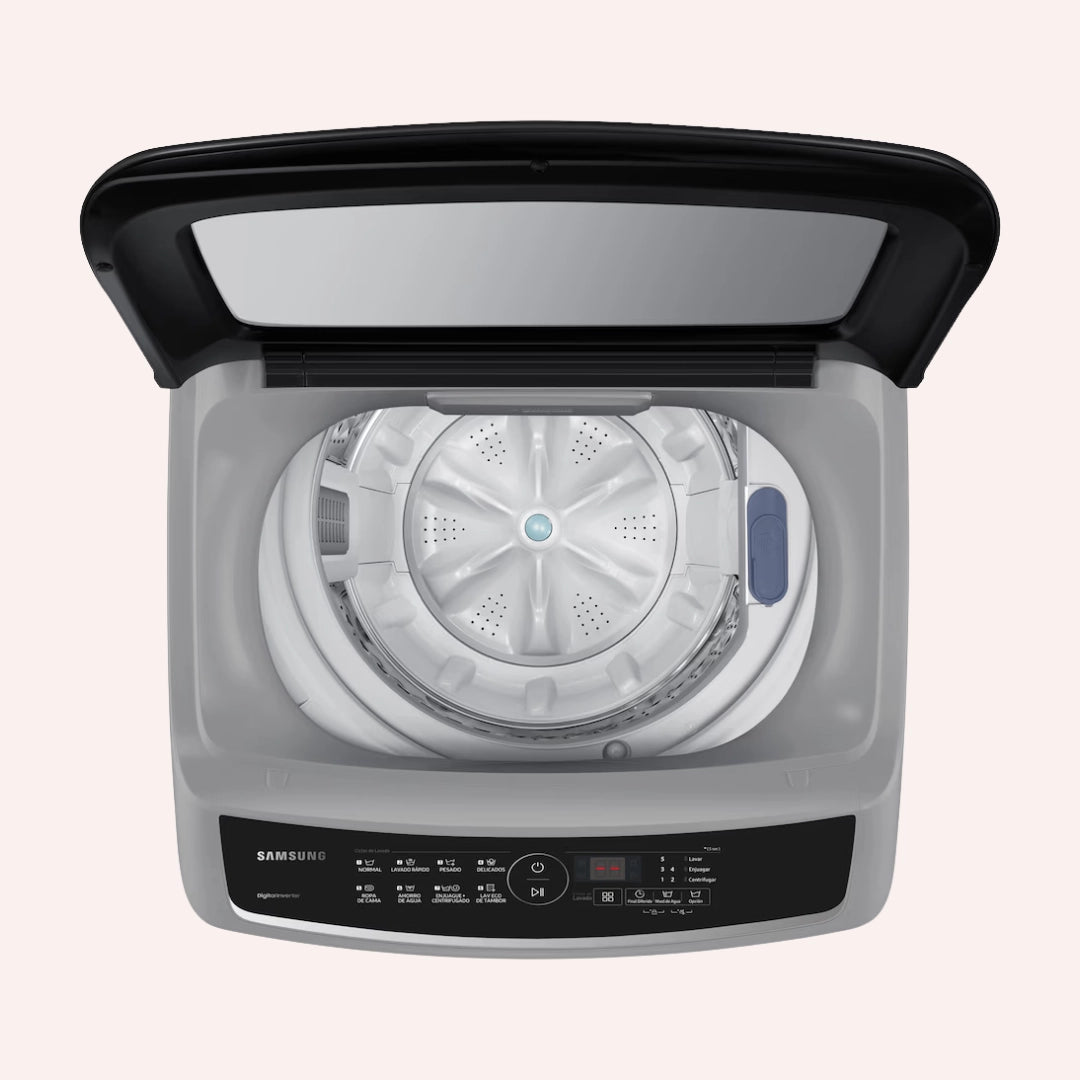 Lavadora SAMSUNG Carga Superior 9 Kilos Gris - WA90CG4240BYCO