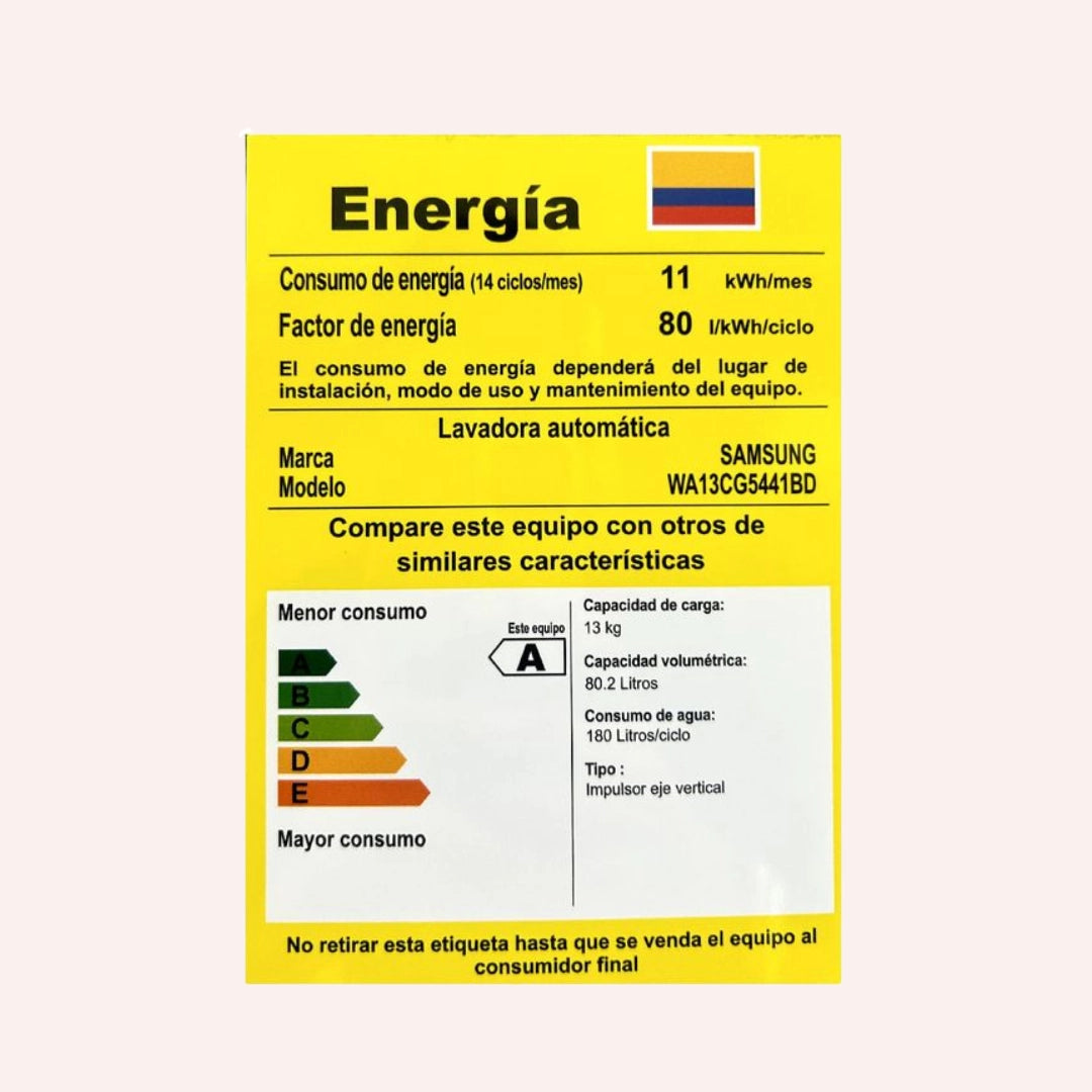 Lavadora Samsung 13 Kg Carga Superior - WA13CG5441BDCO