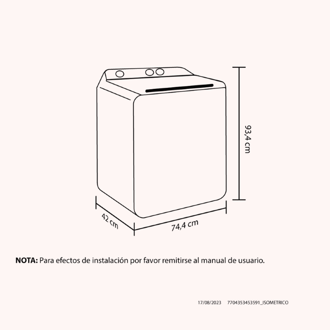 Lavadora Haceb Semiautomática de 7 KG Blanca - LAV 7 KG SA BL
