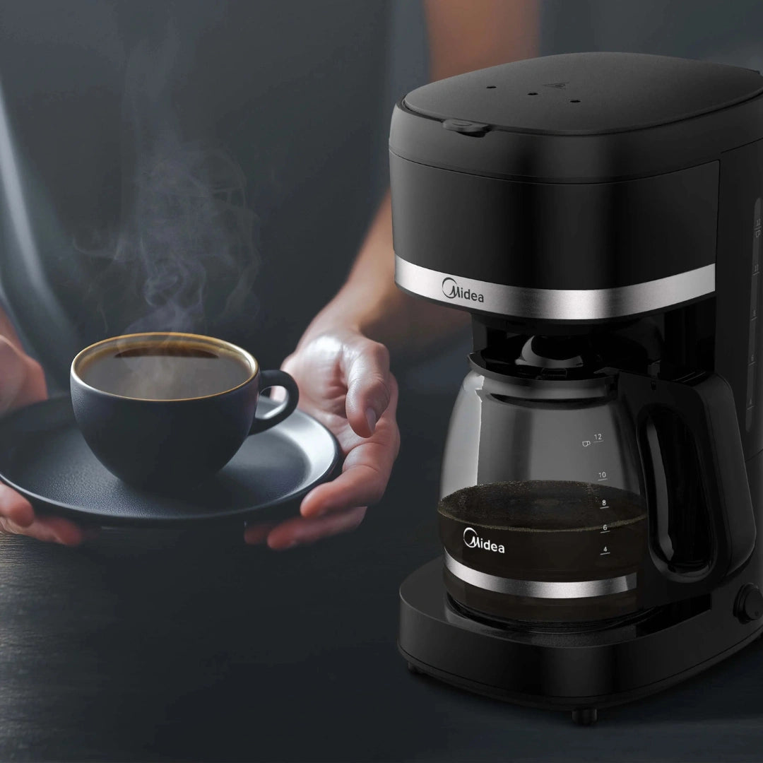CAFETERA DE GOTEO MIDEA NEGRA MECANICA 12 TAZAS -  MCD12MWCK