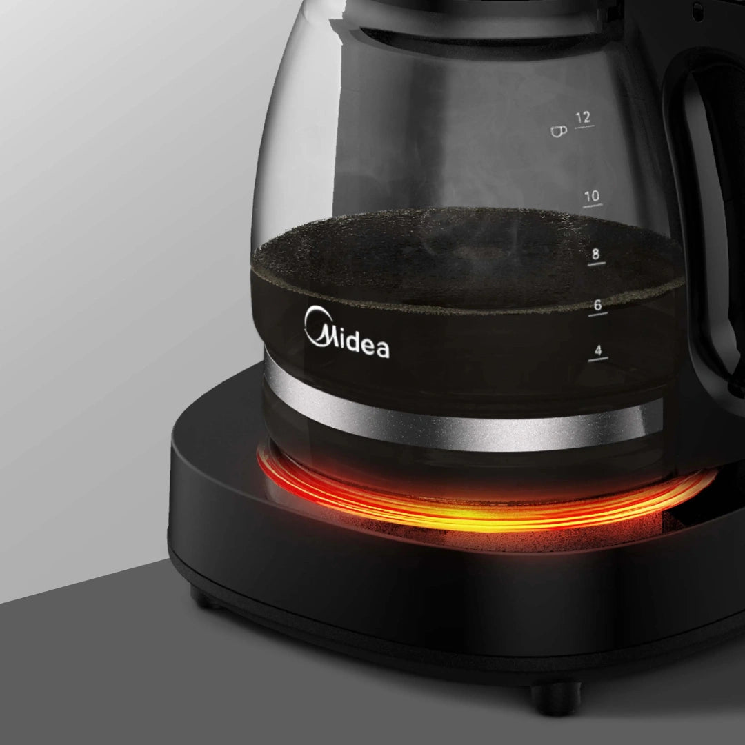 CAFETERA DE GOTEO MIDEA NEGRA MECANICA 12 TAZAS -  MCD12MWCK
