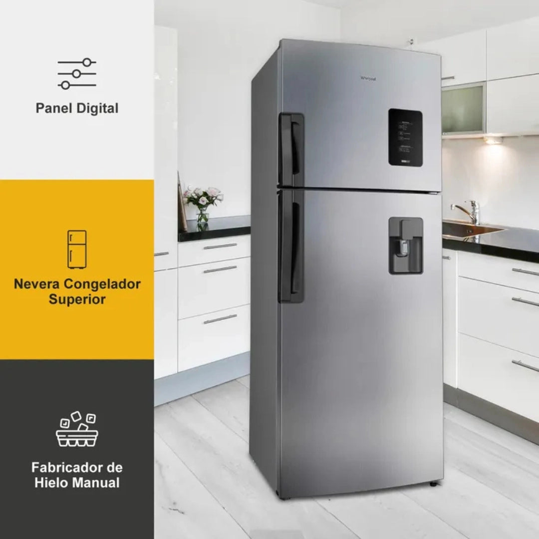 Nevera WHIRLPOOL No frost congelador superior 435 L - WRW45AKTWW