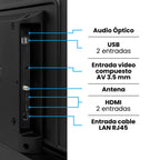 Televisor Challenger 40" FULL HD Google TV - LED 40KG90 BT GOOGLETV