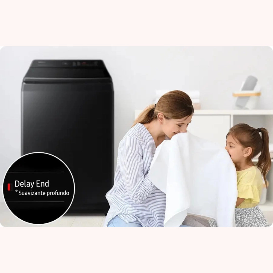 Lavadora Samsung Carga Superior 17 Kilos Gris - WA17CG6441BDCO