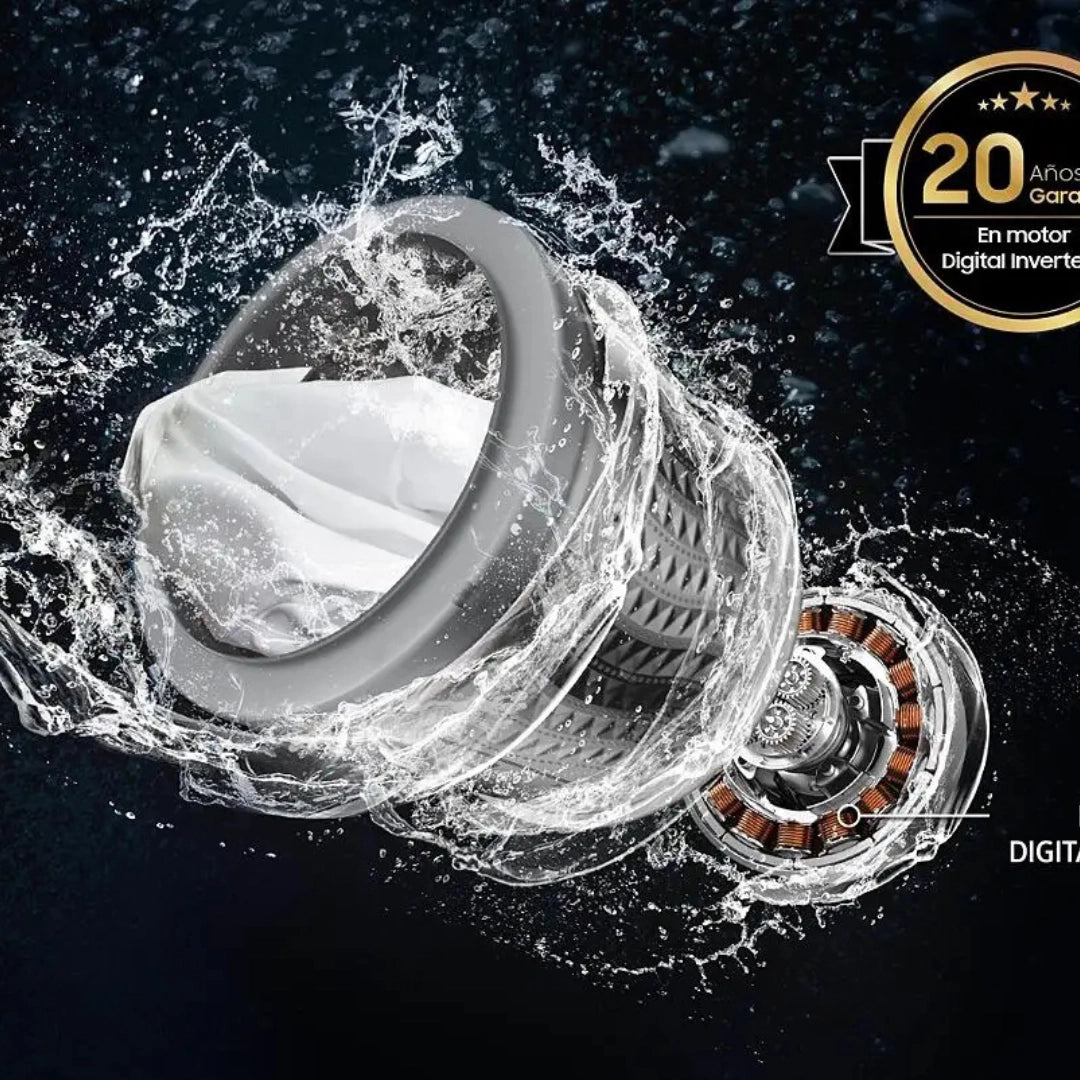 Lavadora Samsung Carga Superior 17 Kilos Gris - WA17CG6441BDCO