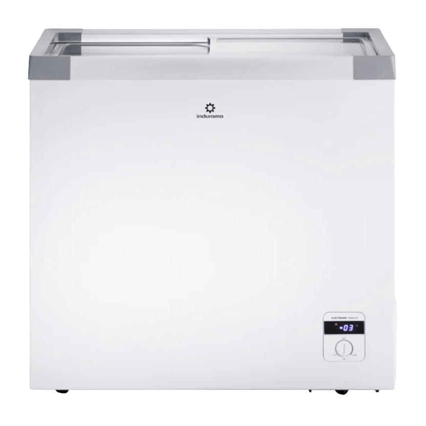 Congelador Indurama Tapa Vidrio 204 Litros Digital