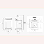 Lavadora Samsung WA80F17S8BCO Inteligencia Artificial 17kg - WA80F17S8BCO