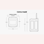 Lavadora SAMSUNG Carga Superior 9 Kilos Gris - WA90CG4240BYCO