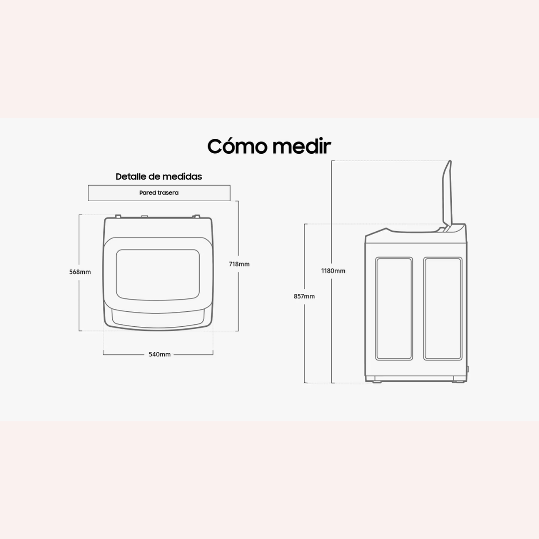 Lavadora SAMSUNG Carga Superior 9 Kilos Gris - WA90CG4240BYCO