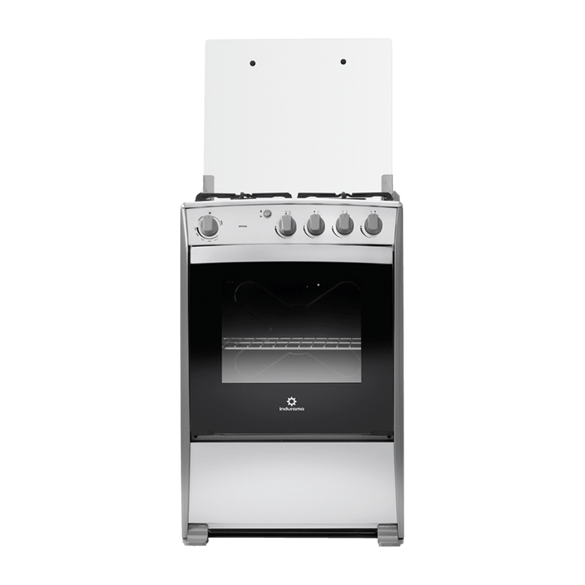 Estufa Indurama a Gas Mérida Quarzo Home 4 quemadores 24" croma Gris