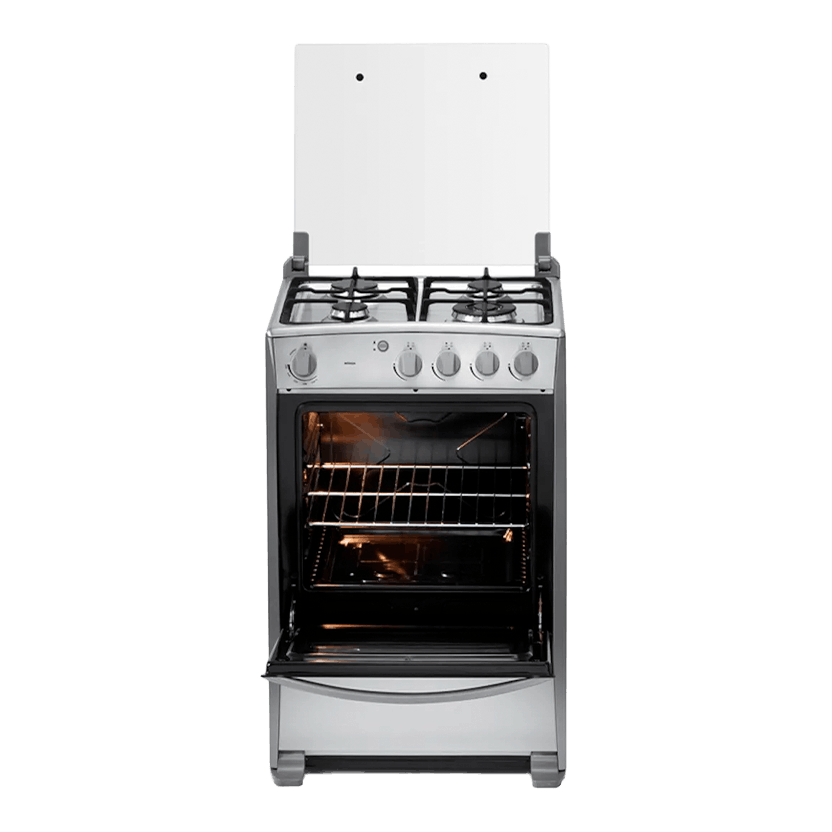 Estufa Indurama a Gas Mérida Quarzo Home 4 quemadores 24" croma Gris