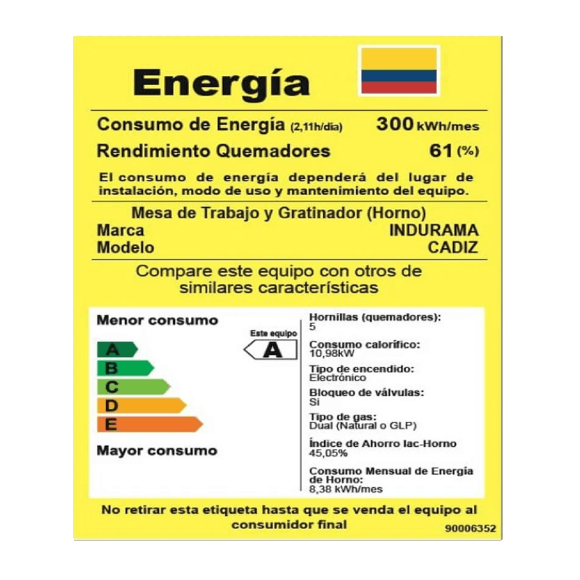 Estufa Indurama Cádiz Spazio Plus Croma C20 Gris