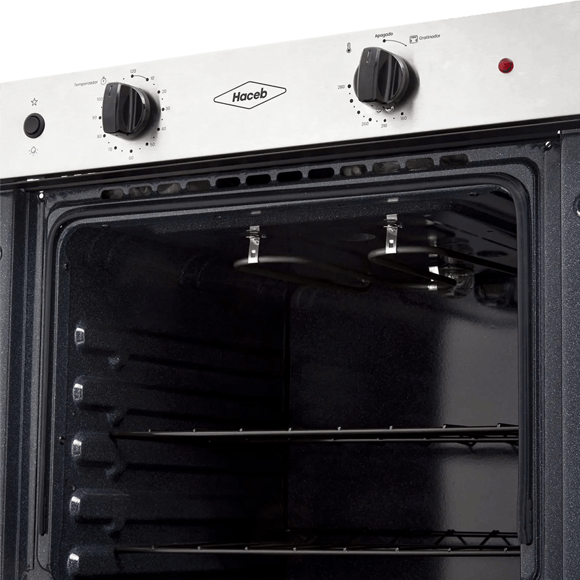 Horno mixto 60 cm PA inox negro gas natural 120V Haceb