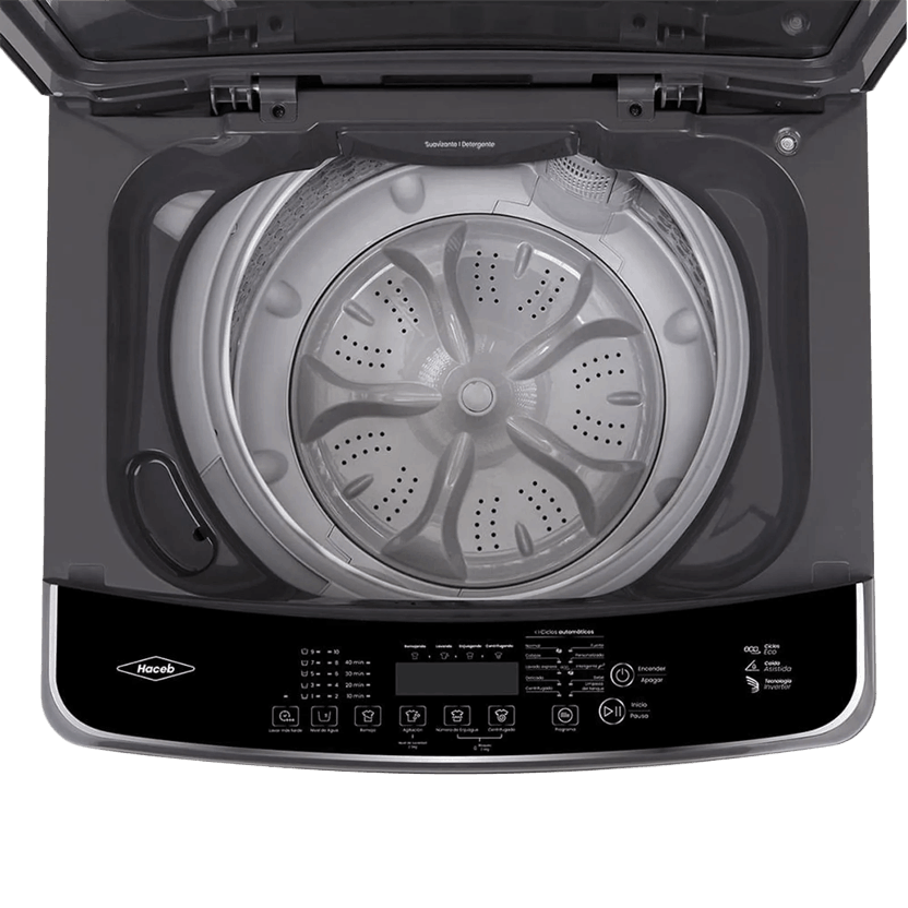 Lavadora Haceb carga superior 22 Kg panel digital