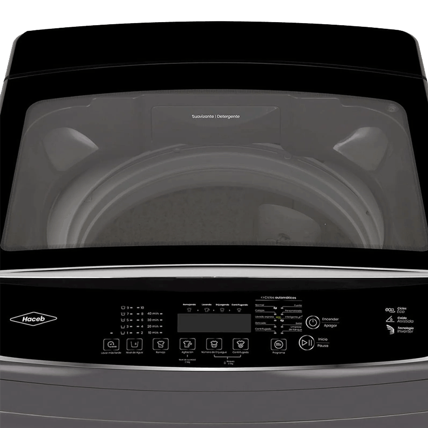 Lavadora Haceb carga superior 22 Kg panel digital