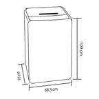 Lavadora Haceb carga superior 22 Kg panel digital