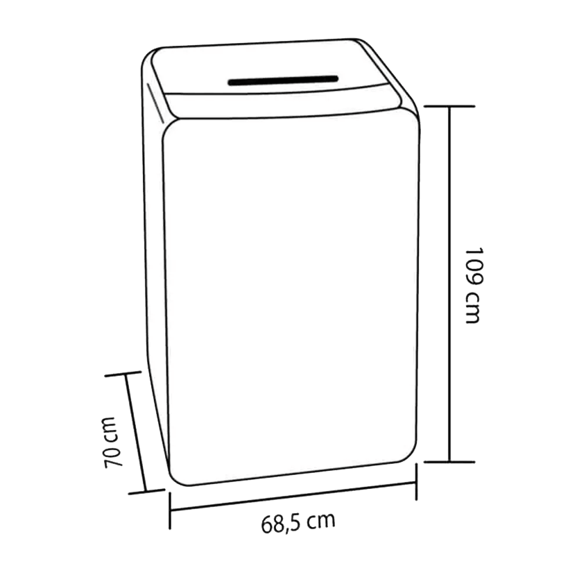 Lavadora Haceb carga superior 22 Kg panel digital