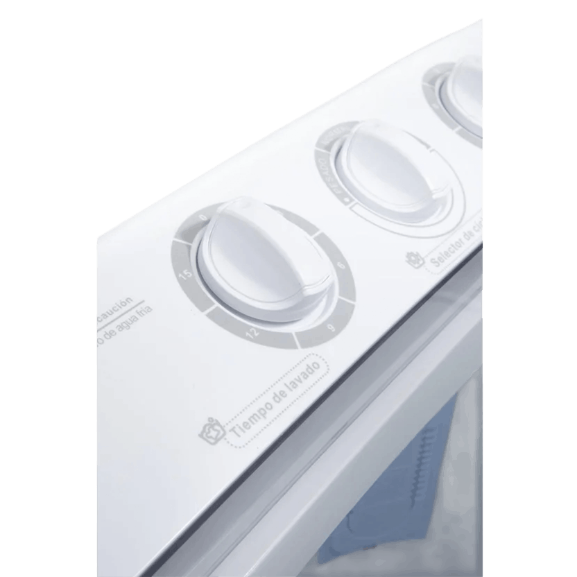 Lavadora Indurama 7Kg/15Lb Blanca Semiautomática