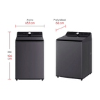 Lavadora LG Carga Superior 23Kg Gris Grafito