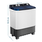 Lavadora Semiautomática Carga Superior Propela 11 Kg Blanca Mabe