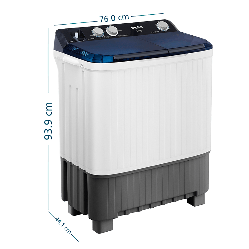 Lavadora Semiautomática Carga Superior Propela 11 Kg Blanca Mabe