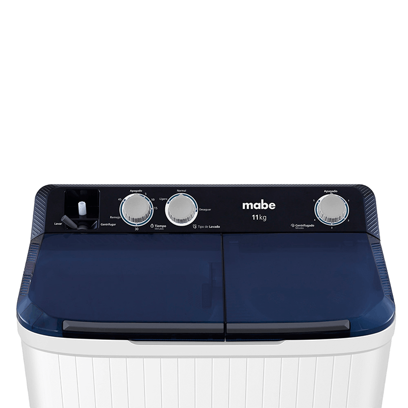 Lavadora Semiautomática Carga Superior Propela 11 Kg Blanca Mabe