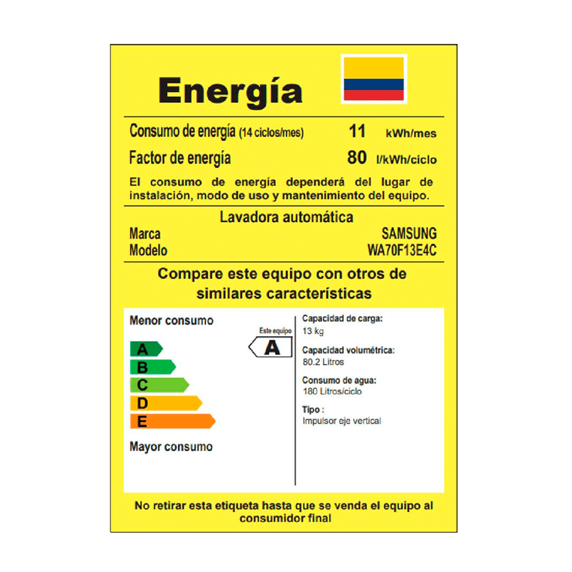 Lavadora Samsung Carga Superior 13 Kg Con Ecobubble