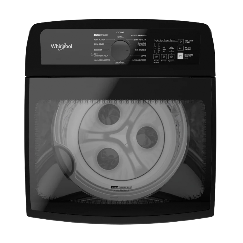 Lavadora Whirlpool Carga Superior 19 Kilos Impeler Negro