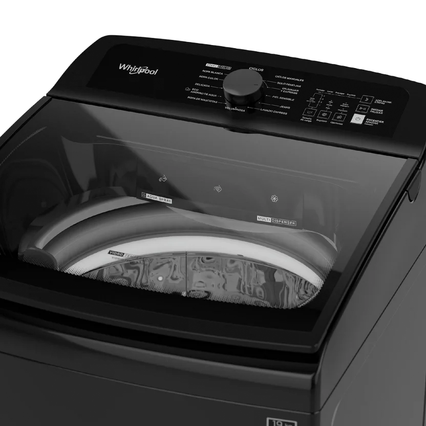 Lavadora Whirlpool Carga Superior 19 Kilos Impeler Negro