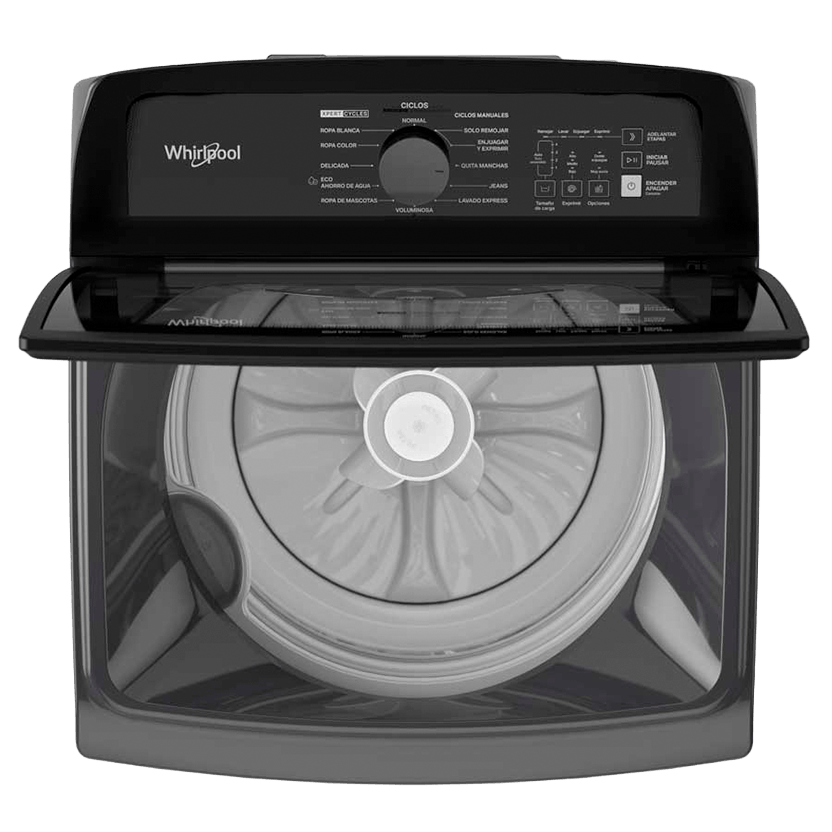 Lavadora Whirlpool 20kg Xpert Eco carga superior con agitador Gris Tempest