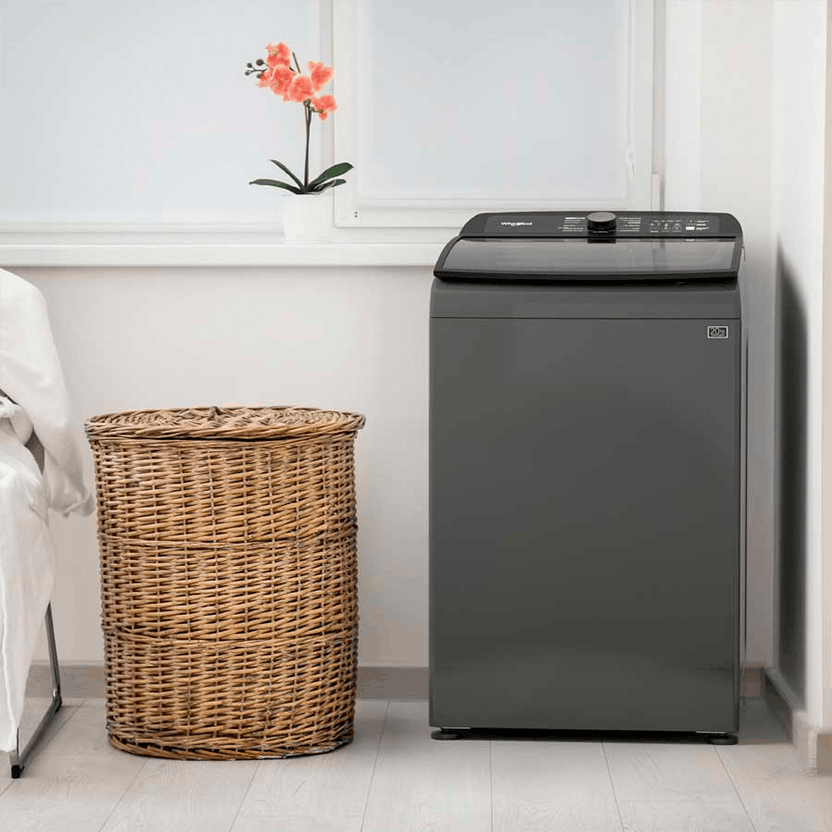 Lavadora Whirlpool 20kg Xpert Eco carga superior con agitador Gris Tempest