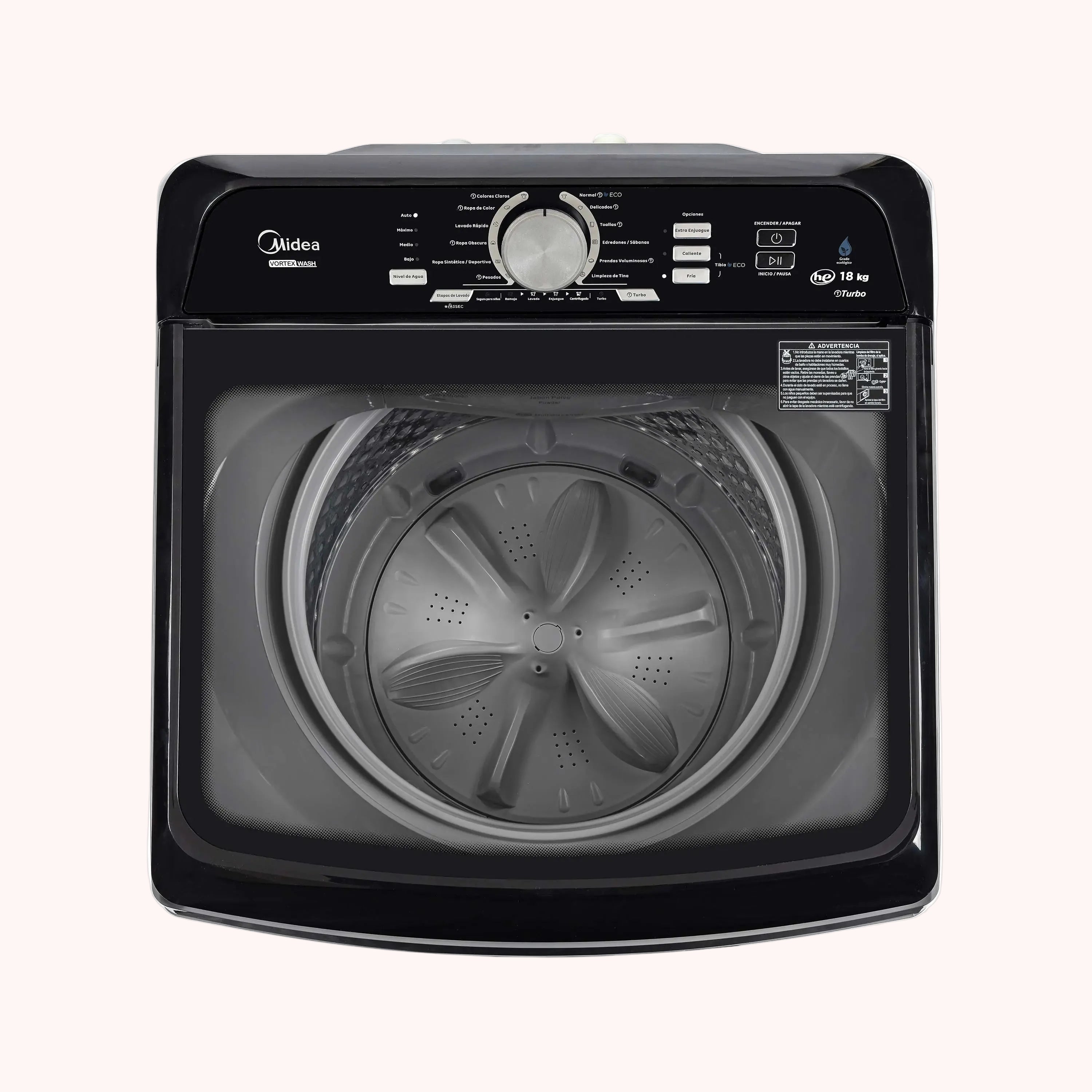 Lavadora Automática Carga Superior 18Kg Vortex Wash Impeller Gris / MA500W180/G-CO