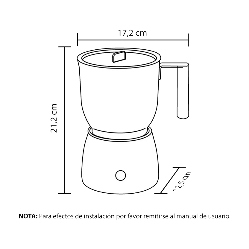 Chocotera Haceb Inox 600 ML Inox