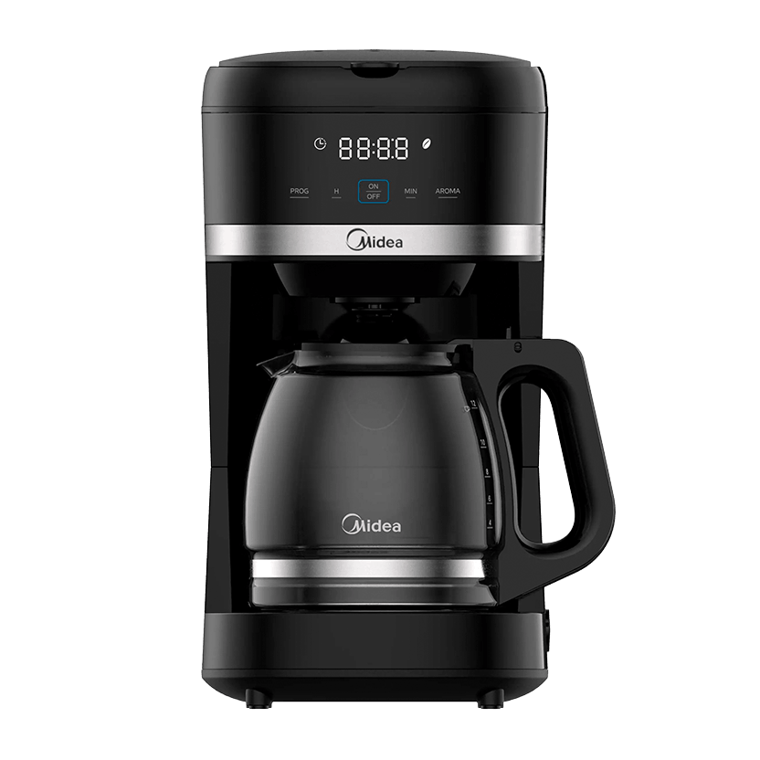 Cafetera Midea de Goteo 2.5L - 10 Tazas Negra Digital