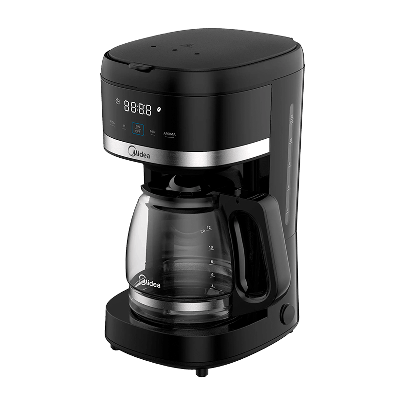 Cafetera Midea de Goteo 2.5L - 10 Tazas Negra Digital