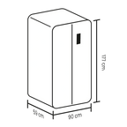 Nevecon Haceb 480 Litros Cristal Negro