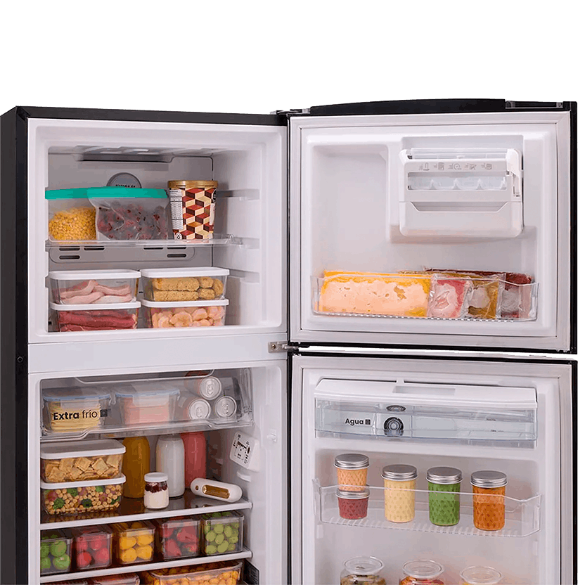 Nevera Haceb No Frost 243 Litros Manija Externa Negro Cósmico Inverter