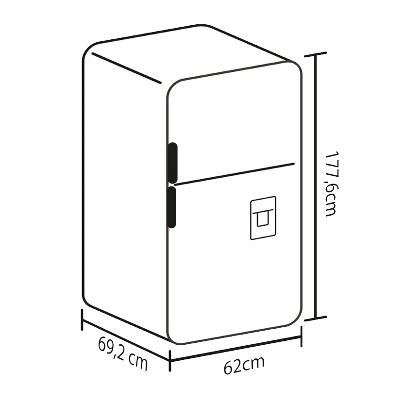 Nevera Haceb No Frost 311 Litros Inverter Manija Integrada
