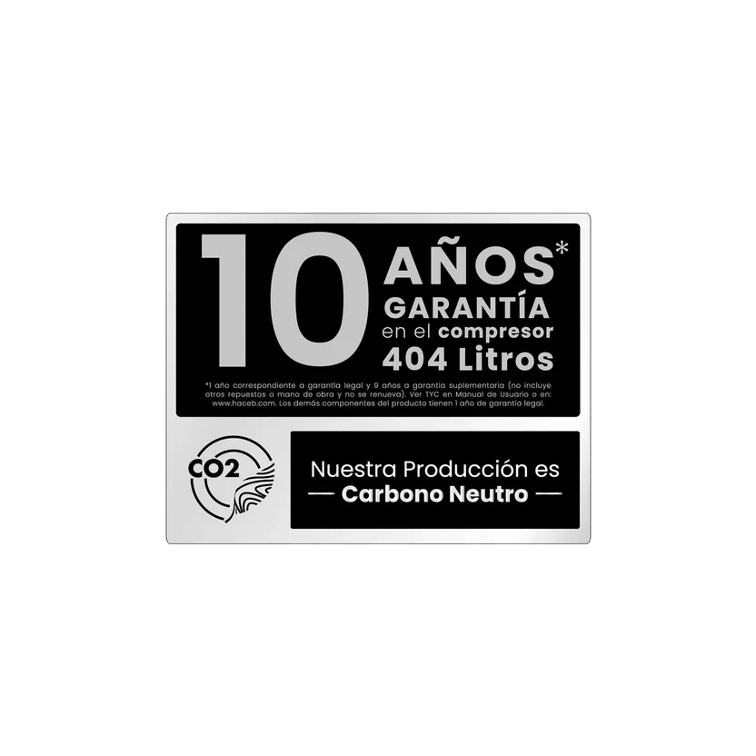 Nevera Haceb No Frost 404 lts manija integrada gris plomo