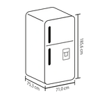 Nevera Haceb No Frost 448 Litros Inverter Manija Externa Inox