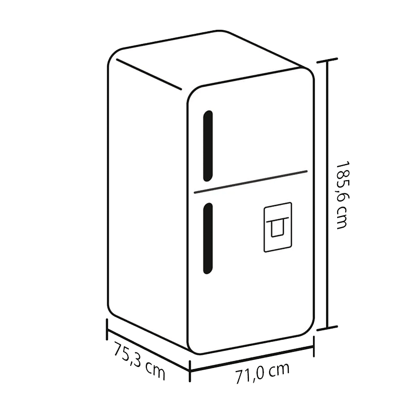 Nevera Haceb No Frost 448 Litros Inverter Manija Externa Inox