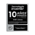 Nevera Haceb No Frost 448 Litros Inverter Manija Externa Inox