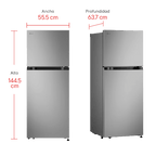 Nevera LG Congelador Superior 212L Plata Mate Linear Cooling