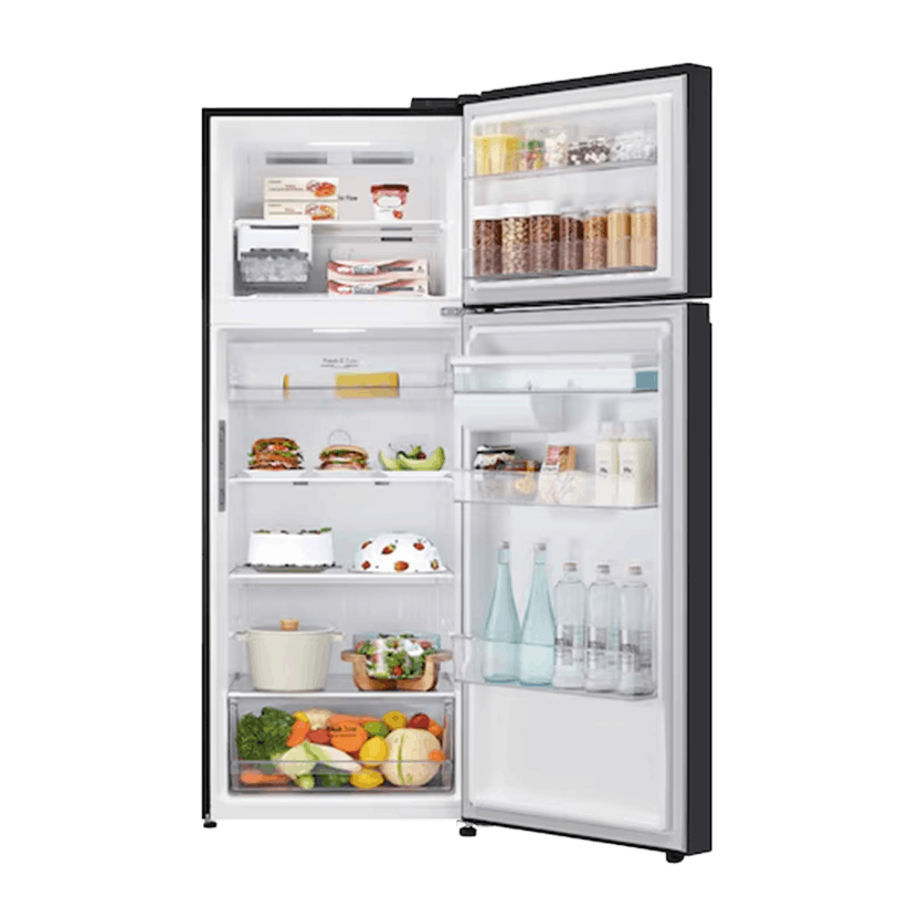 Nevera LG No Frost Congelador Superior 459 Litros Door Cooling Gris